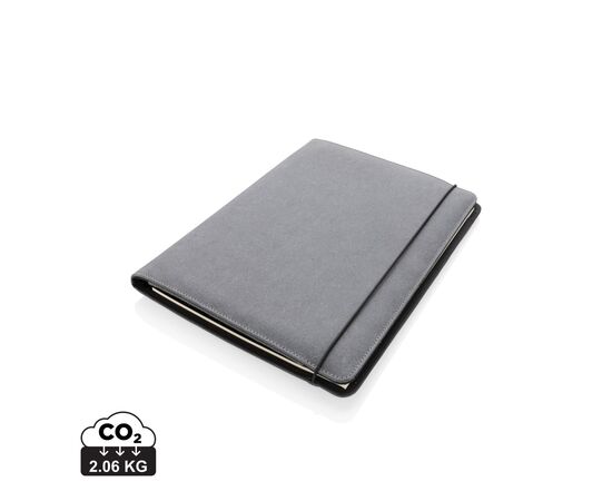 Gerecycled lederen portfolio A4 Grijs - XD Collection P774.192
