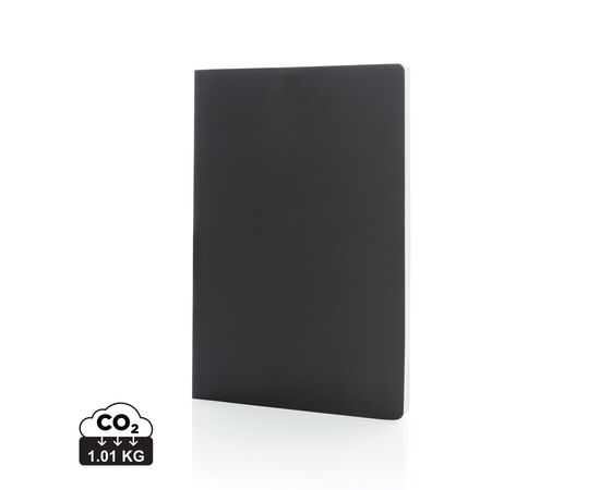 Impact Softcover A5 Notizbuch mit Steinpapier Schwarz - XD Collection P774.211