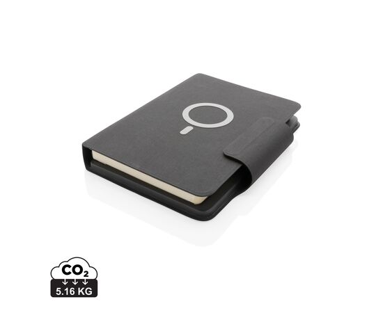 Carnet de notes A5 avec chargeur magnétique 10 W Artic Noir - XD Xclusive P774.312