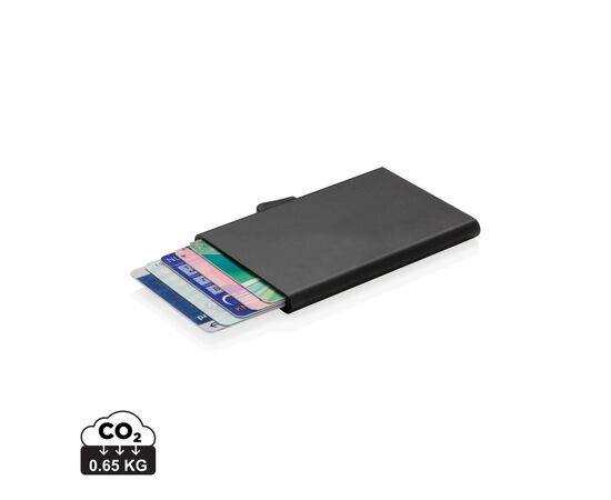 Porte-cartes en aluminium anti RFID C-Secure Noir - C-Secure P820.491