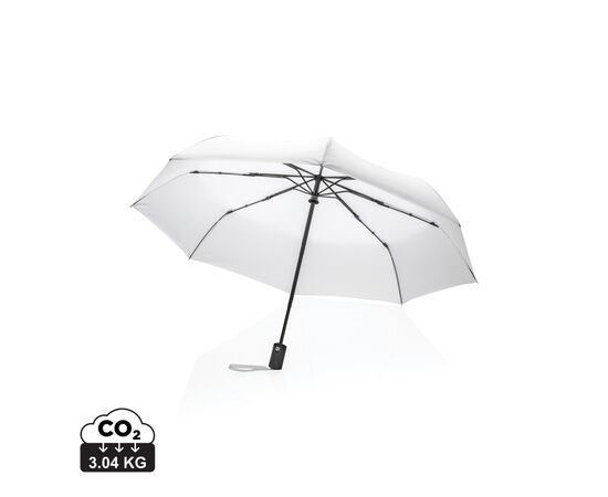 21" Impact AWARE™ RPET 190T auto open/close umbrella White - XD Collection P850.603