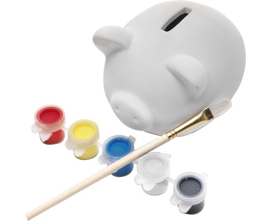 Plaster piggy bank Monika White -  1906.002