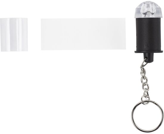 ABS sleutelhanger met lampje Carly Neutraal -  2411.021