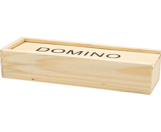 Houten doos met dominospel Enid Bruin -  2546.011