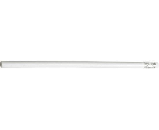 Crayon à papier avec gomme. Blanc -  2541.002