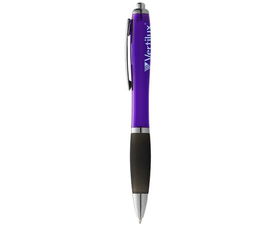 Nash balpen met gekleurde houder en zwarte grip Paars, Zwart - Unbranded 10615507