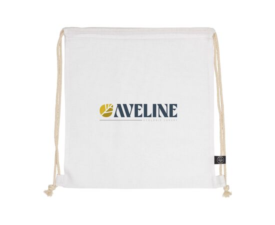 PromoColour GRS Recycled Cotton Backpack (150 g/m²) Weiß -  403610
