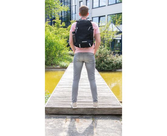 Outdoor RFID laptop rugzak PVC-vrij Zwart, Grijs - XD Collection P762.491