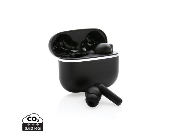 Swiss Peak TWS Ohrhörer 2.0 aus RCS recyceltem Kunststoff Schwarz - Swiss Peak P329.841