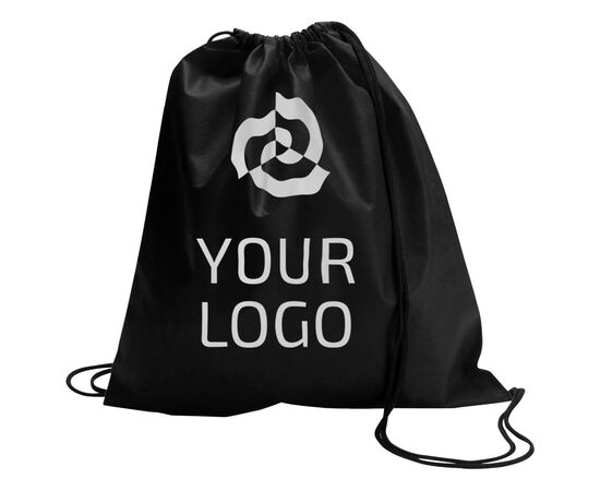 Nonwoven (80 gr/m²) drawstring backpack Nico Black -  6232.001