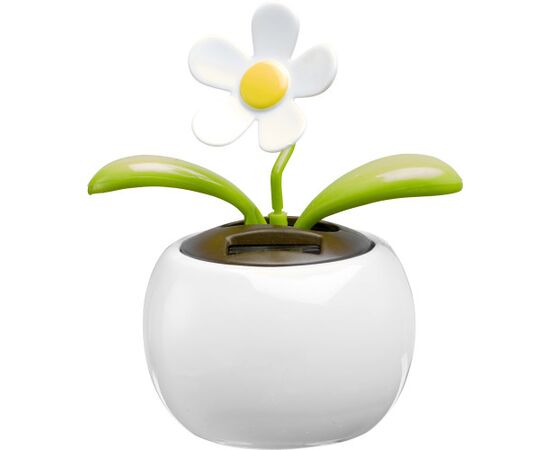 Solar-Blume aus Kunststoff Annaliese Weiß -  6730.002