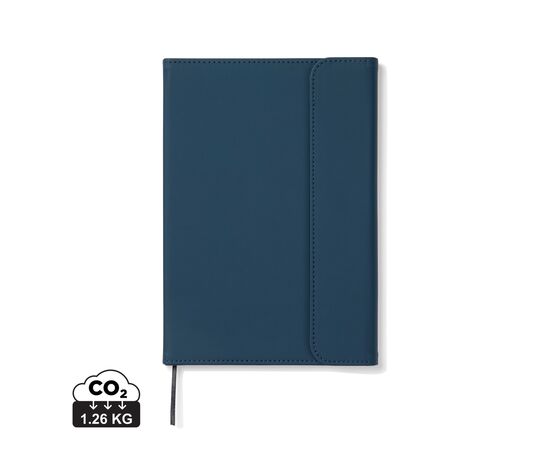 VINGA Baltimore GRS certified paper & PU notebook Dark blue - Vinga V773105