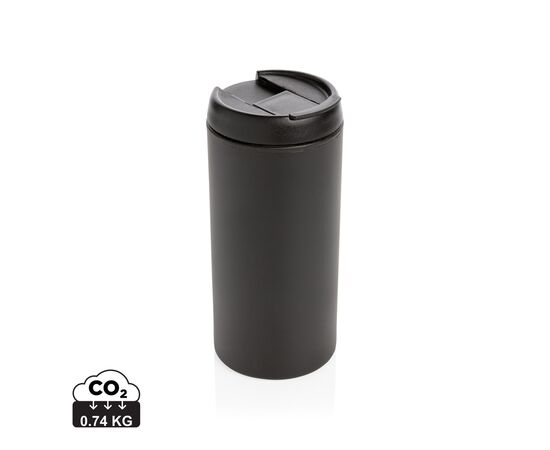 Mug Metro en acier inoxydable recyclé RCS Noir - XD Xclusive P435.041
