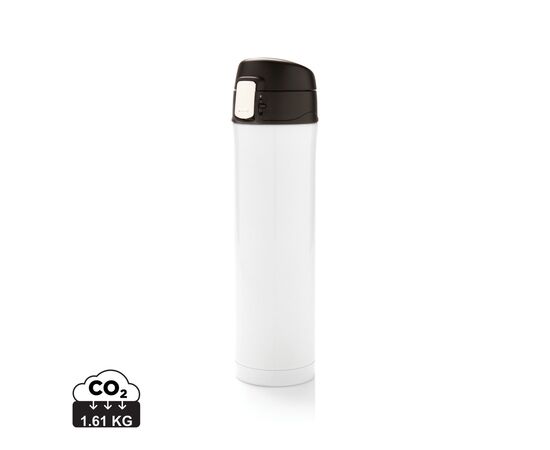 Easy Lock Vakuum-Flasche aus RCS recyceltem Stahl Weiß - XD Collection P435.503