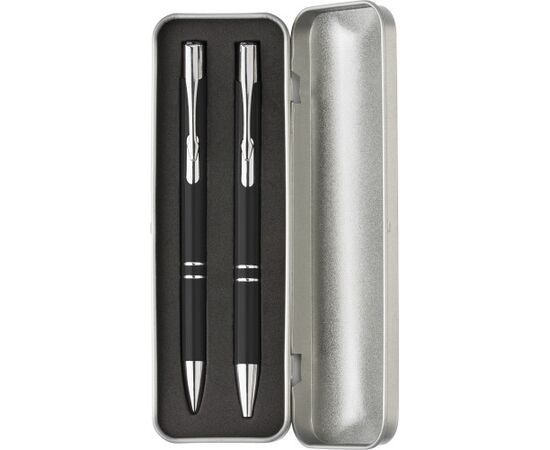 Stifte-Set aus Aluminium Zahir Schwarz -  9032.001