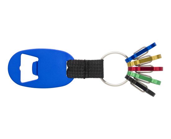 2-in-1 Schlüsselanhänger aus Aluminium Courtney Blau -  8586.005