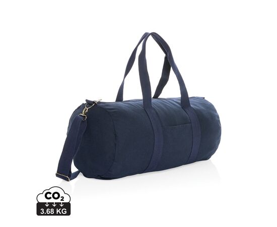 Sac de sport en toile recyclée et non teintée Impact AWARE™ Bleu foncé - XD Collection P707.195