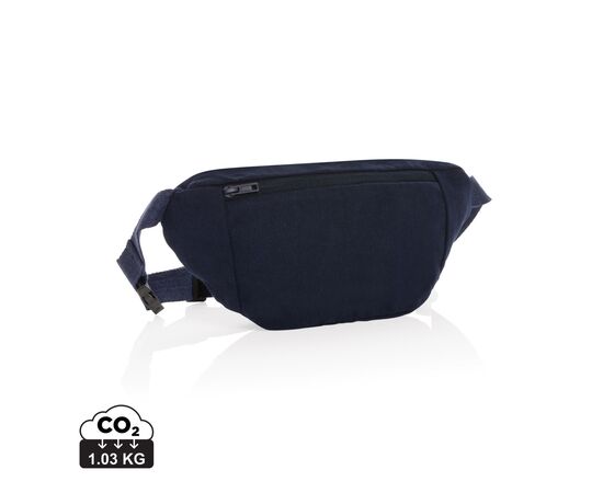 Sac banane en toile recyclée et non teintée Impact AWARE™ Bleu foncé - XD Collection P730.075