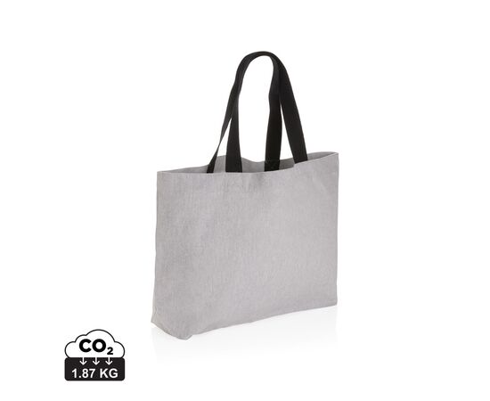 Grand sac tote en toile 240 g/m² recyclée non teintée Aware™ Gris - XD Collection P762.952