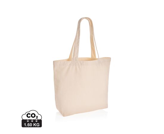 Impact Aware™ re-canvas shopper met vakje 240gsm ongeverfd Gebroken wit - XD Collection P762.960