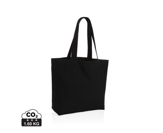Impact Aware™ 240g/m² rcCanvas Shopper + Tasche, ungefärbt Schwarz - XD Collection P762.961
