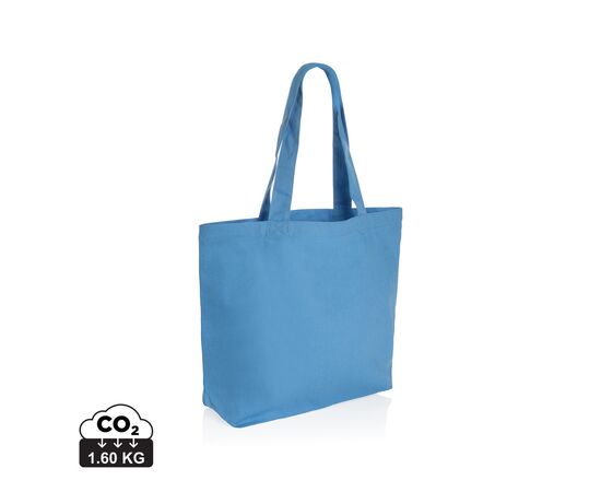 Sac shopping en toile recyclée 240g/m² Impact Aware™ Tranquil blue - XD Collection P762.975