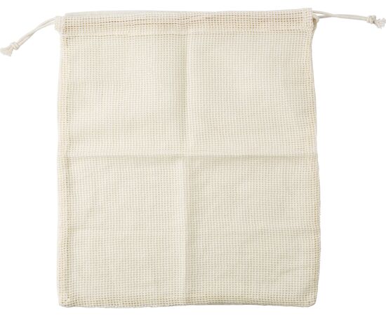 Sac filet en coton bio pour fruits Freddy Kaki écru -  9337.013