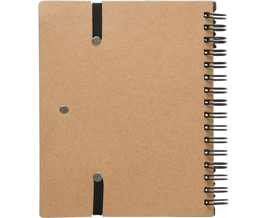 Carnet à spirale en papier recyclé Angela Noir -  9182.001