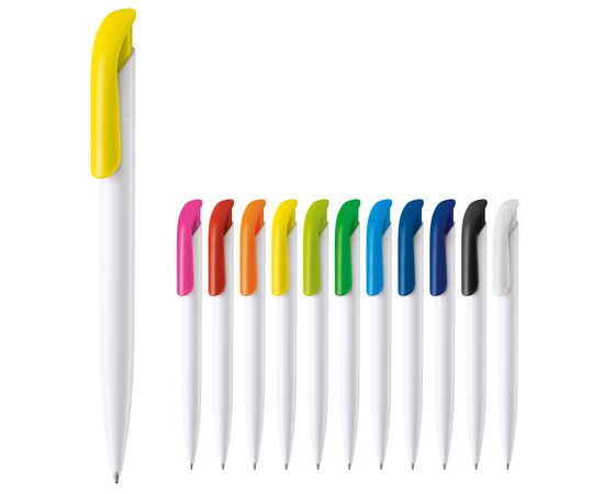 Stylo bille Atlas aux couleurs opaque  Blanc, Blanc -  LT80825-N0101