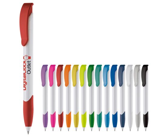 Apollo ball pen hardcolour White, Black -  LT87100-N0102
