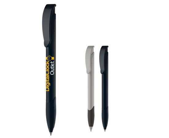 Kugelschreiber Apollo Recycled mit Griffzone Grau -  LT87111-N0061