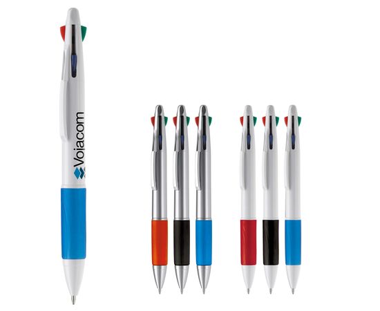 Ball pen 4 colours Silver, Red -  LT87226-N0521