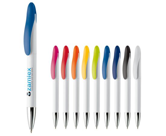 Speedy ball pen twist metal tip White, White -  LT87268-N0101