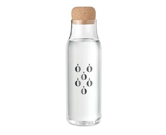 Bouteille verre couvercle liège Transparent -  MO6299-22