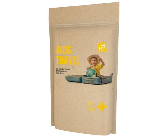 MyKit Kids Travel Set with paper pouch Kraft brown - MyKit 1Z261706