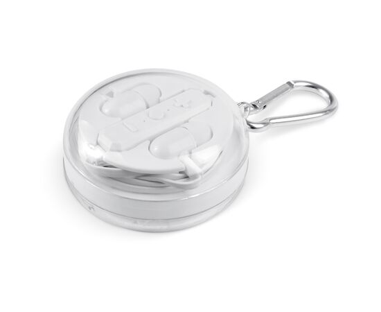 Écouteurs sans fil avec boîtier rond Blanc -  LT90499-N0001
