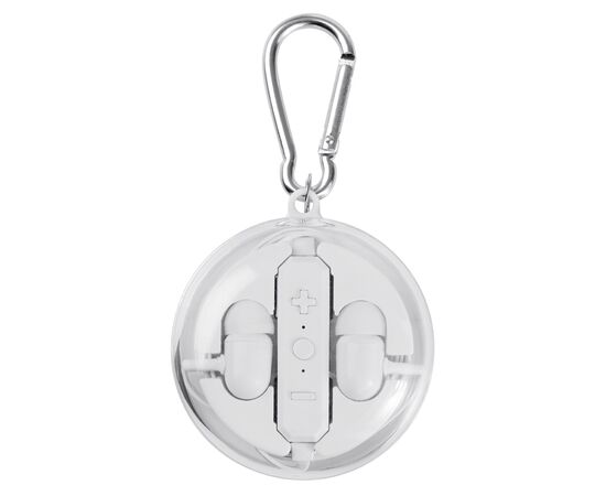 Écouteurs sans fil avec boîtier rond Blanc -  LT90499-N0001