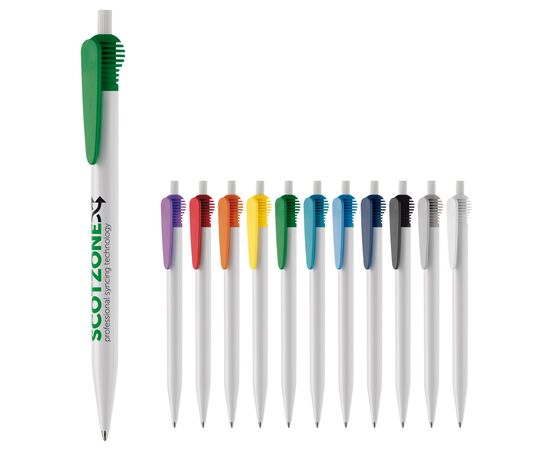 Balpen Cosmo hardcolour Wit, Zwart -  LT87610-N0102