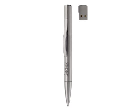 Stylo bille métal USB 4GB Argent -  LT87659-N0005