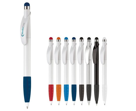 Kugelschreiber Cosmo Stylus Weiß, Dunkelblau -  LT87695-N0110