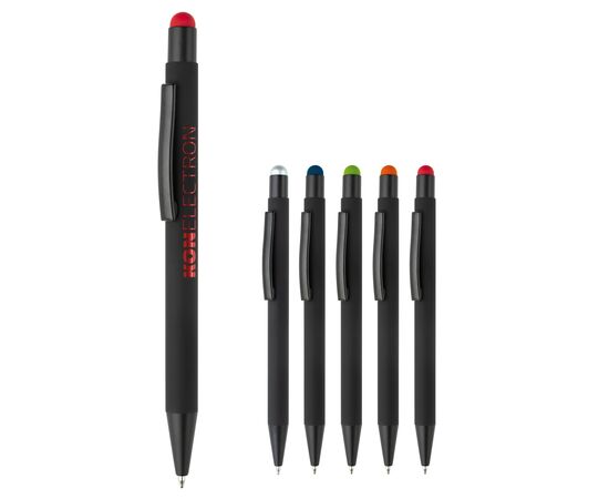 Balpen New York stylus metaal Zwart, Zilver -  LT87755-N0205