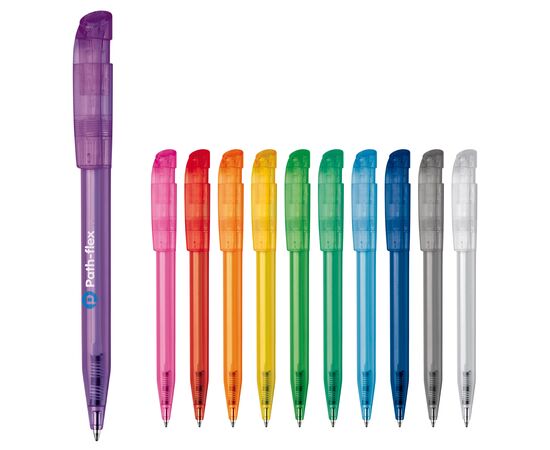 Ball pen S45 Clear transparent Transparent, Dark Green - Stilolinea LT87772-N0430
