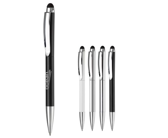 Balpen Modena stylus metaal Wit -  LT87775-N0001