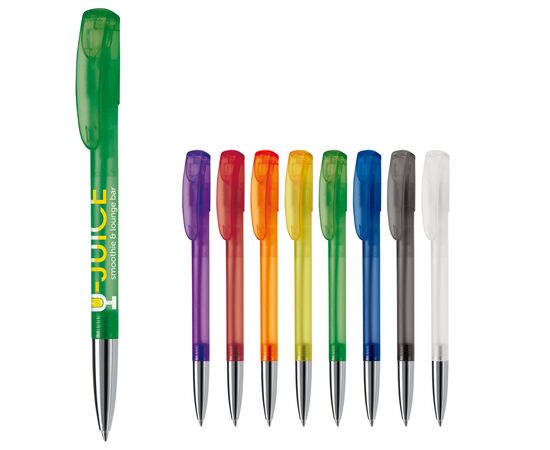 Deniro ball pen metal tip frosty Ecru, White -  LT87955-N5401