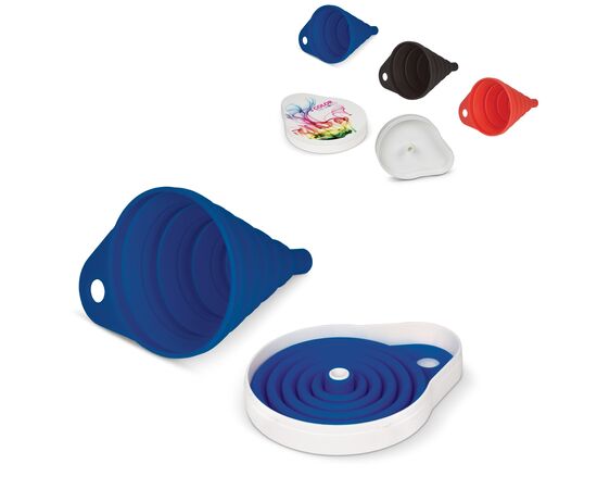 Trechter uitvouwbaar Wit, Zwart -  LT90473-N0102
