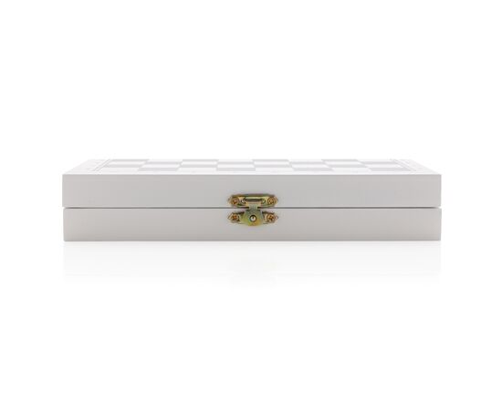 Deluxe 3-in-1 board game in wooden box White - XD Collection P940.053