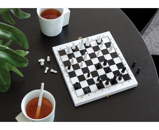 Deluxe 3-in-1 board game in wooden box White - XD Collection P940.053