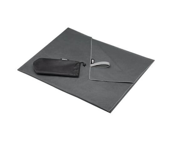 Serviette Pieter certifiée GRS ultra-légère et à séchage rapide 100 x 180 cm Gris - Unbranded 11332482