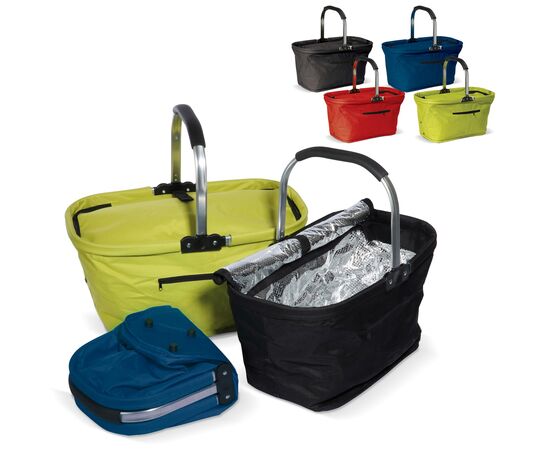 Foldable picnic basket 2-in-1 cooling bag Green -  LT91498-N0031