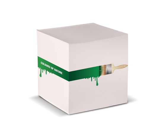 Cube block recycled paper 10x10x10cm White -  LT91802-N0001